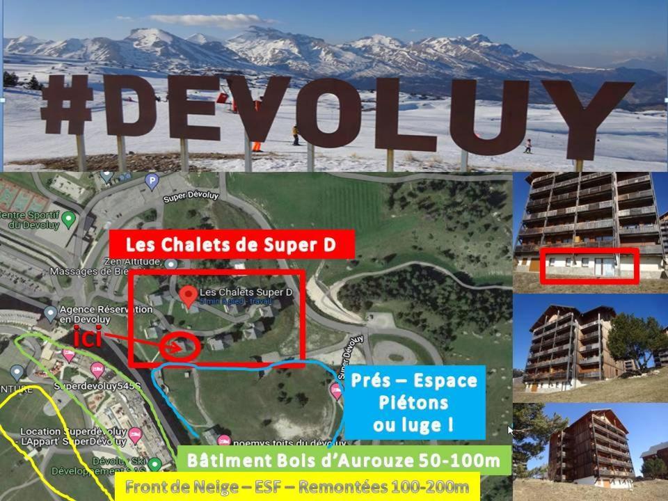 Appartement 8-10 Personnes Superdevoluy Hautes Alpes Rez De Chaussee Vue Panoramique 3 Chambres Saint-Étienne-en-Dévoluy Extérieur photo