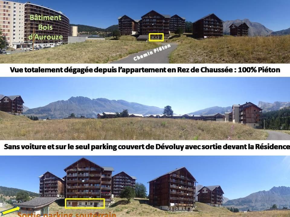 Appartement 8-10 Personnes Superdevoluy Hautes Alpes Rez De Chaussee Vue Panoramique 3 Chambres Saint-Étienne-en-Dévoluy Extérieur photo
